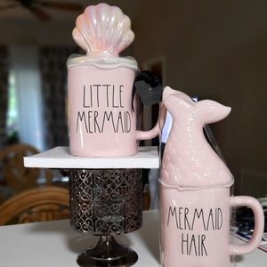 Rae Dunn Little Mermaid mugs
